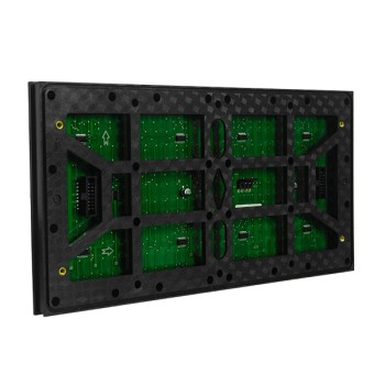 GLOBOSTAR® MODULCO 91101 Module Πλακίδιο Κυλιόμενης Ψηφιακής Επιγραφής/Οθόνης 32x16cm P10 LED 40W Nits ≥3200cd/㎡ DC 5V Αδιάβροχο IP65 Πράσινο - Μ32 x Π16 x Υ2cm - 2 Χρόνια Εγγύηση