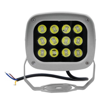 GLOBOSTAR® FLOOD-XENA 05015 Προβολέας Σποτ Wall Washer LED 12W 1440lm 10° AC 220-240V Αδιάβροχο IP65 Ψυχρό Λευκό 6000K - Γκρι Ανθρακί - Μ13.5 x Π11 x Υ15cm - 3 Χρόνια Εγγύηση