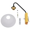 GloboStar® ALESSIA 01457 Μοντέρνο Επιτοίχιο Φωτιστικό Απλίκα Μονόφωτο 1 x E27 IP20 Μαύρο Μέταλλο, Λευκό Γυαλί με Μπεζ Ξύλο - Μ18 x Π26 x Υ29cm GloboStar® ALESSIA 01457 Μοντέρνο Επιτοίχιο Φωτιστικό Απλίκα Μονόφωτο 1 x E27 IP20 Μαύρο Μέταλλο, Λευκό Γυαλί με Μπεζ Ξύλο - Μ18 x Π26 x Υ29cm