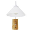 GloboStar® ALESSIA 01458 Μοντέρνο Επιτοίχιο Φωτιστικό Απλίκα Μονόφωτο 1 x E27 IP20 Λευκό Μέταλλο, Λευκό Γυαλί με Μπεζ Ξύλο - Μ18 x Π26 x Υ29cm GloboStar® ALESSIA 01458 Μοντέρνο Επιτοίχιο Φωτιστικό Απλίκα Μονόφωτο 1 x E27 IP20 Λευκό Μέταλλο, Λευκό Γυαλί με Μπεζ Ξύλο - Μ18 x Π26 x Υ29cm