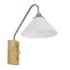 GloboStar® ALESSIA 01459 Μοντέρνο Επιτοίχιο Φωτιστικό Απλίκα Μονόφωτο 1 x E27 IP20 Ασημί Μέταλλο, Λευκό Γυαλί με Μπεζ Ξύλο - Μ18 x Π26 x Υ29cm GloboStar® ALESSIA 01459 Μοντέρνο Επιτοίχιο Φωτιστικό Απλίκα Μονόφωτο 1 x E27 IP20 Ασημί Μέταλλο, Λευκό Γυαλί με Μπεζ Ξύλο - Μ18 x Π26 x Υ29cm