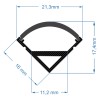 GLOBOSTAR® ALP-CORNER LINEO 70816-3M Επιφανειακό Γωνιακό Προφίλ Αλουμινίου με Μαύρο Φιμέ Πατητό Κάλυμμα για Ταινίες LED IP20 - Μαύρο - Μ300 x Π1.6 x Υ1.6cm - Πακέτο 5 Τεμαχίων GLOBOSTAR® ALP-CORNER LINEO 70816-3M Επιφανειακό Γωνιακό Προφίλ Αλουμινίου με Μαύρο Φιμέ Πατητό Κάλυμμα για Ταινίες LED IP20 - Μαύρο - Μ300 x Π1.6 x Υ1.6cm - Πακέτο 5 Τεμαχίων
