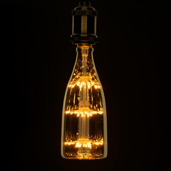 GloboStar® 99208 Λάμπα E27 MN80 MTX Magnum DIODE HP LED String 3W 300 lm 320° AC 85-265V Edison Retro με Μελί Γυαλί Ultra Θερμό Λευκό 2200 K
