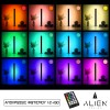 GloboStar® ALIEN-DIVA-BLACK-50-8 ALIEN Design DIVA Μοντέρνο Minimal Nordic Μεταλλικό Φωτιστικό Επιτραπέζιο - Πορτατίφ - Λαμπατέρ Μαύρο LED 8W 800lm με Ασύρματο Χειριστήριο RF & Dimmer IP20 Πολύχρωμο RGB Μ3 x Π1.6 x Υ50cm GloboStar® ALIEN-DIVA-BLACK-50-8 ALIEN Design DIVA Μοντέρνο Minimal Nordic Μεταλλικό Φωτιστικό Επιτραπέζιο - Πορτατίφ - Λαμπατέρ Μαύρο LED 8W 800lm με Ασύρματο Χειριστήριο RF & Dimmer IP20 Πολύχρωμο RGB Μ3 x Π1.6 x Υ50cm