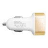 Globostar® 79505 Χρυσός Φορτιστής Αυτοκινήτου DC 12-24V με 3 Εξόδους USB DC 5V Max 3.1A 20W και Καλώδιο USB σε Type-C Globostar® 79505 Χρυσός Φορτιστής Αυτοκινήτου DC 12-24V με 3 Εξόδους USB DC 5V Max 3.1A 20W και Καλώδιο USB σε Type-C