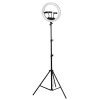 GloboStar® 75804 Professional Digital Ring Light Φ36cm LED SMD 50W 5000lm 180° AC 230V με Καλώδιο Τροφοδοσίας Πρίζας - Ασύρματο Χειριστήριο RF 2.4Ghz Εναλλαγής Χρωμάτων & 3 Βάσεις Τηλεφώνου - Πολύχρωμο RGBW+WW Dimmable GloboStar® 75804 Professional Digital Ring Light Φ36cm LED SMD 50W 5000lm 180° AC 230V με Καλώδιο Τροφοδοσίας Πρίζας - Ασύρματο Χειριστήριο RF 2.4Ghz Εναλλαγής Χρωμάτων & 3 Βάσεις Τηλεφώνου - Πολύχρωμο RGBW+WW Dimmable