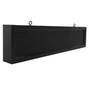 GLOBOSTAR®DISPLAY 90251 Κυλιόμενη Ψηφιακή Επιγραφή P10 Μονής Όψης LED AC 220-240V Αδιάβροχο IP65 Κόκκινο - WiFi Control μέσω FK APP - Αισθητήρας Θερμοκρασίας & Υγρασίας - Μ104 x Π9 x Υ24cm - 2 Χρόνια Εγγύηση