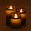 GloboStar® 79560 ΣΕΤ 3 Διακοσμητικών Realistic Κεριών Παραφίνης με LED Εφέ Κινούμενης Φλόγας - Μπαταρίας & Ασύρματο Χειριστήριο IR Πράσινα με Ασημένιες Ρίγες Θερμό Λευκό 3000K Dimmable GloboStar® 79560 ΣΕΤ 3 Διακοσμητικών Realistic Κεριών Παραφίνης με LED Εφέ Κινούμενης Φλόγας - Μπαταρίας & Ασύρματο Χειριστήριο IR Πράσινα με Ασημένιες Ρίγες Θερμό Λευκό 3000K Dimmable