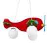 GLOBOSTAR® AIRPLANE 01575 Παιδικό Κρεμαστό Φωτιστικό Οροφής με Ντουί 3 x E27 AC 220-240V IP20 - Πολύχρωμο - Μ51 x Π49 x Υ26cm