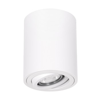 GLOBOSTAR® AKIRA 60618 Κινούμενο Φωτιστικό Downlight Σποτ με Ντουί 1 x GU10 AC 220-240V IP20 - Λευκό Ματ - Μ8 x Π8 x Υ10cm