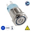 GloboStar® 70773 LED Φωτιζόμενος Διακόπτης Χωνευτός - Μπουτόν On/Off Ανοξείδωτος AC 220-240V Αδιάβροχο IP67 Φ18mm με Angel Eye Μπλε GloboStar® 70773 LED Φωτιζόμενος Διακόπτης Χωνευτός - Μπουτόν On/Off Ανοξείδωτος AC 220-240V Αδιάβροχο IP67 Φ18mm με Angel Eye Μπλε
