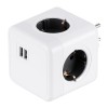 GloboStar® TRAVEL PowerCube PRO Certified 79633 Πολύπριζο 6 Θέσεων με 4 Πρίζες Ασφαλείας Childproof EU Schuko AC 220-240V & 2 Πρίζες USB Max 2.1A/DC 5V Μ7.5 x Π11.5 x Υ7.5 - Λευκό με Γκρι - Max Load 3680W/16A GloboStar® TRAVEL PowerCube PRO Certified 79633 Πολύπριζο 6 Θέσεων με 4 Πρίζες Ασφαλείας Childproof EU Schuko AC 220-240V & 2 Πρίζες USB Max 2.1A/DC 5V Μ7.5 x Π11.5 x Υ7.5 - Λευκό με Γκρι - Max Load 3680W/16A