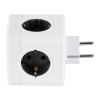 GloboStar® TRAVEL PowerCube PRO Certified 79633 Πολύπριζο 6 Θέσεων με 4 Πρίζες Ασφαλείας Childproof EU Schuko AC 220-240V & 2 Πρίζες USB Max 2.1A/DC 5V Μ7.5 x Π11.5 x Υ7.5 - Λευκό με Γκρι - Max Load 3680W/16A GloboStar® TRAVEL PowerCube PRO Certified 79633 Πολύπριζο 6 Θέσεων με 4 Πρίζες Ασφαλείας Childproof EU Schuko AC 220-240V & 2 Πρίζες USB Max 2.1A/DC 5V Μ7.5 x Π11.5 x Υ7.5 - Λευκό με Γκρι - Max Load 3680W/16A