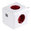 GloboStar® TRAVEL PowerCube PRO Certified 79634 Πολύπριζο 6 Θέσεων με 4 Πρίζες Ασφαλείας Childproof EU Schuko AC 220-240V & 2 Πρίζες USB Max 2.1A/DC 5V Μ7.5 x Π11.5 x Υ7.5 - Λευκό με Κόκκινο - Max Load 3680W/16A GloboStar® TRAVEL PowerCube PRO Certified 79634 Πολύπριζο 6 Θέσεων με 4 Πρίζες Ασφαλείας Childproof EU Schuko AC 220-240V & 2 Πρίζες USB Max 2.1A/DC 5V Μ7.5 x Π11.5 x Υ7.5 - Λευκό με Κόκκινο - Max Load 3680W/16A