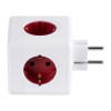 GloboStar® TRAVEL PowerCube PRO Certified 79634 Πολύπριζο 6 Θέσεων με 4 Πρίζες Ασφαλείας Childproof EU Schuko AC 220-240V & 2 Πρίζες USB Max 2.1A/DC 5V Μ7.5 x Π11.5 x Υ7.5 - Λευκό με Κόκκινο - Max Load 3680W/16A GloboStar® TRAVEL PowerCube PRO Certified 79634 Πολύπριζο 6 Θέσεων με 4 Πρίζες Ασφαλείας Childproof EU Schuko AC 220-240V & 2 Πρίζες USB Max 2.1A/DC 5V Μ7.5 x Π11.5 x Υ7.5 - Λευκό με Κόκκινο - Max Load 3680W/16A