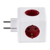 GloboStar® TRAVEL PowerCube PRO Certified 79634 Πολύπριζο 6 Θέσεων με 4 Πρίζες Ασφαλείας Childproof EU Schuko AC 220-240V & 2 Πρίζες USB Max 2.1A/DC 5V Μ7.5 x Π11.5 x Υ7.5 - Λευκό με Κόκκινο - Max Load 3680W/16A GloboStar® TRAVEL PowerCube PRO Certified 79634 Πολύπριζο 6 Θέσεων με 4 Πρίζες Ασφαλείας Childproof EU Schuko AC 220-240V & 2 Πρίζες USB Max 2.1A/DC 5V Μ7.5 x Π11.5 x Υ7.5 - Λευκό με Κόκκινο - Max Load 3680W/16A