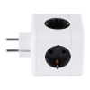 GloboStar® TRAVEL PowerCube PRO Certified 79627 Πολύπριζο 5 Θέσεων με 5 Πρίζες Ασφαλείας Childproof EU Schuko AC 220-240V Μ7.5 x Π11.5 x Υ7.5 - Λευκό με Γκρι - Max Load 3680W/16A GloboStar® TRAVEL PowerCube PRO Certified 79627 Πολύπριζο 5 Θέσεων με 5 Πρίζες Ασφαλείας Childproof EU Schuko AC 220-240V Μ7.5 x Π11.5 x Υ7.5 - Λευκό με Γκρι - Max Load 3680W/16A
