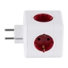 GloboStar® TRAVEL PowerCube PRO Certified 79628 Πολύπριζο 5 Θέσεων με 5 Πρίζες Ασφαλείας Childproof EU Schuko AC 220-240V Μ7.5 x Π11.5 x Υ7.5 - Λευκό με Κόκκινο - Max Load 3680W/16A GloboStar® TRAVEL PowerCube PRO Certified 79628 Πολύπριζο 5 Θέσεων με 5 Πρίζες Ασφαλείας Childproof EU Schuko AC 220-240V Μ7.5 x Π11.5 x Υ7.5 - Λευκό με Κόκκινο - Max Load 3680W/16A