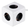GloboStar® TRAVEL PowerCube PRO Certified 79644 Πολύπριζο 5 Θέσεων με 1.5m Kαλώδιο - 5 Πρίζες Ασφαλείας Childproof EU Schuko AC 220-240V Μ7.5 x Π7.5 x Υ7.5 - Λευκό με Γκρι - Max Load 3680W/16A GloboStar® TRAVEL PowerCube PRO Certified 79644 Πολύπριζο 5 Θέσεων με 1.5m Kαλώδιο - 5 Πρίζες Ασφαλείας Childproof EU Schuko AC 220-240V Μ7.5 x Π7.5 x Υ7.5 - Λευκό με Γκρι - Max Load 3680W/16A