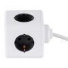 GloboStar® TRAVEL PowerCube PRO Certified 79644 Πολύπριζο 5 Θέσεων με 1.5m Kαλώδιο - 5 Πρίζες Ασφαλείας Childproof EU Schuko AC 220-240V Μ7.5 x Π7.5 x Υ7.5 - Λευκό με Γκρι - Max Load 3680W/16A GloboStar® TRAVEL PowerCube PRO Certified 79644 Πολύπριζο 5 Θέσεων με 1.5m Kαλώδιο - 5 Πρίζες Ασφαλείας Childproof EU Schuko AC 220-240V Μ7.5 x Π7.5 x Υ7.5 - Λευκό με Γκρι - Max Load 3680W/16A