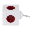 GloboStar® TRAVEL PowerCube PRO Certified 79645 Πολύπριζο 5 Θέσεων με 1.5m Kαλώδιο - 5 Πρίζες Ασφαλείας Childproof EU Schuko AC 220-240V Μ7.5 x Π11.5 x Υ7.5 - Λευκό με Κόκκινο - Max Load 3680W/16A GloboStar® TRAVEL PowerCube PRO Certified 79645 Πολύπριζο 5 Θέσεων με 1.5m Kαλώδιο - 5 Πρίζες Ασφαλείας Childproof EU Schuko AC 220-240V Μ7.5 x Π11.5 x Υ7.5 - Λευκό με Κόκκινο - Max Load 3680W/16A