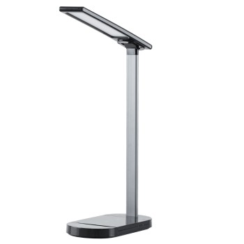 GloboStar® 76530 Επιτραπέζιο Φωτιστικό Πορτατίφ LED 5W 500lm 180° DC 5V IP20 CCT Θερμό Λευκό 2700K - Φυσικό Λευκό 4500K - Ψυχρό Λευκό 6000K Dimmable Μαύρο Αλουμίνιο - Μ25 x Π10.5 x Υ35.5cm - 2 Xρόνια Εγγύηση