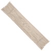 GloboStar® 35402 Μακραμέ Ράνερ Χειροποίητο Μπεζ Μ130 x Π23cm GloboStar® 35402 Μακραμέ Ράνερ Χειροποίητο Μπεζ Μ130 x Π23cm