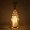 GloboStar® AZORES 01753 Boho Επιδαπέδιο Φωτιστικό Μονόφωτο 1 x E27 IP20 Μπεζ Ξύλο - Μ30 x Π30 x Υ90cm GloboStar® AZORES 01753 Boho Επιδαπέδιο Φωτιστικό Μονόφωτο 1 x E27 IP20 Μπεζ Ξύλο - Μ30 x Π30 x Υ90cm