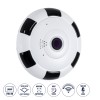 GloboStar® 86027 Επιτοίχια IP Camera 1080P WiFi 360° Μοιρών - Νυχτερινή Όραση με LED IR - Διπλή Κατέυθυνση Ομιλίας - Ανιχνευτή Κίνησης - Νυχτερινή Λήψη - Λευκό Μαύρο GloboStar® 86027 Επιτοίχια IP Camera 1080P WiFi 360° Μοιρών - Νυχτερινή Όραση με LED IR - Διπλή Κατέυθυνση Ομιλίας - Ανιχνευτή Κίνησης - Νυχτερινή Λήψη - Λευκό Μαύρο