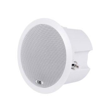 GLOBOSTAR® FDB C600T 98012 Χωνευτό Παθητικό Ηχείο Εγκαταστάσεων με Μετασχηματιστή 100V & 8Ω - 40W RMS (80W Peak) - 1 x 6" Inches LF & 1 x 1" Inches HF - IP20 - Λευκό - Μ23.9 x Π23.9 x Υ17.2cm / Q20.5 x 13.9cm - 2 Χρόνια Εγγύηση