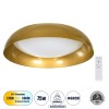 GLOBOSTAR® ANATOLIA 61266 Μοντέρνο Φωτιστικό Οροφής LED 75W 8625lm 120° AC 220-240V IP20 Ρυθμιζόμενο Λευκό CCT με Χειριστήριο από 2700K έως 6000K Dimmable - Lumileds SMD Chip - Χρυσό - Μ60 x Π60 x Υ13cm - 3 Χρόνια Εγγύηση GLOBOSTAR® ANATOLIA 61266 Μοντέρνο Φωτιστικό Οροφής LED 75W 8625lm 120° AC 220-240V IP20 Ρυθμιζόμενο Λευκό CCT με Χειριστήριο από 2700K έως 6000K Dimmable - Lumileds SMD Chip - Χρυσό - Μ60 x Π60 x Υ13cm - 3 Χρόνια Εγγύηση