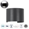 GloboStar® AXIS-R 60642 Φωτιστικό Τοίχου - Απλίκα Αρχιτεκτονικού Φωτισμού Εσωτερικού/Εξωτερικού Χώρου Up & Down LED 10W 1250lm 10 έως 60° AC 220-240V Αδιάβροχο IP65 Μ10 x Π10 x Υ10cm - Ψυχρό Λευκό 6000K - Γκρι Ανθρακί- Bridgelux Chip - 3 Years Warranty GloboStar® AXIS-R 60642 Φωτιστικό Τοίχου - Απλίκα Αρχιτεκτονικού Φωτισμού Εσωτερικού/Εξωτερικού Χώρου Up & Down LED 10W 1250lm 10 έως 60° AC 220-240V Αδιάβροχο IP65 Μ10 x Π10 x Υ10cm - Ψυχρό Λευκό 6000K - Γκρι Ανθρακί- Bridgelux Chip - 3 Years Warranty