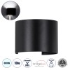 GloboStar® AXIS-R 60643 Φωτιστικό Τοίχου - Απλίκα Αρχιτεκτονικού Φωτισμού Εσωτερικού/Εξωτερικού Χώρου Up & Down LED 10W 1250lm 10 έως 60° AC 220-240V Αδιάβροχο IP65 Μ10 x Π10 x Υ10cm - Ψυχρό Λευκό 6000K - Μαύρο - Bridgelux Chip - 3 Years Warranty GloboStar® AXIS-R 60643 Φωτιστικό Τοίχου - Απλίκα Αρχιτεκτονικού Φωτισμού Εσωτερικού/Εξωτερικού Χώρου Up & Down LED 10W 1250lm 10 έως 60° AC 220-240V Αδιάβροχο IP65 Μ10 x Π10 x Υ10cm - Ψυχρό Λευκό 6000K - Μαύρο - Bridgelux Chip - 3 Years Warranty