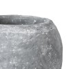 GloboStar® Artificial Garden ALONISSOS 20458 Τσιμεντένιο Κασπώ Γλάστρα - Flower Pot Γκρι Φ18.5cm x Υ14.5cm GloboStar® Artificial Garden ALONISSOS 20458 Τσιμεντένιο Κασπώ Γλάστρα - Flower Pot Γκρι Φ18.5cm x Υ14.5cm