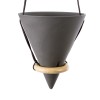 GloboStar® Artificial Garden AIGINA 20466 Κρεμαστό Πήλινο Κεραμικό Κασπώ Γλάστρα - Flower Pot Μαύρο Φ13cm x Υ15cm GloboStar® Artificial Garden AIGINA 20466 Κρεμαστό Πήλινο Κεραμικό Κασπώ Γλάστρα - Flower Pot Μαύρο Φ13cm x Υ15cm