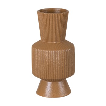 GloboStar® Artificial Garden AMALFI 20469 Πήλινο Κεραμικό Κασπώ Γλάστρα - Flower Pot Κεραμιδί Φ7.5cm x Υ20cm
