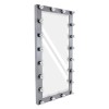GloboStar® MAKEUP MIRROR-160x80-6 Μοντέρνος Καθρέπτης Μακιγιάζ με Πλαίσιο Φυσικού Ξύλου με Διακόπτη On/Off 20 x E27 AC220-240V - Μ80 x Π7 x Υ160cm - Γκρι Ανθρακί GloboStar® MAKEUP MIRROR-160x80-6 Μοντέρνος Καθρέπτης Μακιγιάζ με Πλαίσιο Φυσικού Ξύλου με Διακόπτη On/Off 20 x E27 AC220-240V - Μ80 x Π7 x Υ160cm - Γκρι Ανθρακί