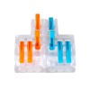 GloboStar® FAST-CONNECT 69910 Διπλή σε Εξαπλή Κλέμα Ταχείας Σύνδεσης & Διακλάδωσης Καλωδίων - 2 x Είσοδοι & 6 x Έξοδοι με Συμβατή Διατομή Καλωδίων 0.08mm² έως 2.5mm² - 250V/4KV 32A Max - Μ3.6 x Π4 x Υ1.5cm - Διάφανο με Πορτοκαλί & Μπλε - Πακέτο 5 Τεμαχίων GloboStar® FAST-CONNECT 69910 Διπλή σε Εξαπλή Κλέμα Ταχείας Σύνδεσης & Διακλάδωσης Καλωδίων - 2 x Είσοδοι & 6 x Έξοδοι με Συμβατή Διατομή Καλωδίων 0.08mm² έως 2.5mm² - 250V/4KV 32A Max - Μ3.6 x Π4 x Υ1.5cm - Διάφανο με Πορτοκαλί & Μπλε - Πακέτο 5 Τεμαχίων