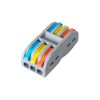 GloboStar® FAST-CONNECT 69912 Τριπλή Κλέμα Ταχείας Σύνδεσης & Διακλάδωσης Καλωδίων - 3 x Είσοδοι & 3 x Έξοδοι με Συμβατή Διατομή Καλωδίων 0.08mm² έως 2.5mm² - 250V/4KV 32A Max - Μ4 x Π4 x Υ1.5cm - Γκρι με Πορτοκαλί, Κίτρινο & Μπλε - Πακέτο 5 Τεμαχίων - 5 GloboStar® FAST-CONNECT 69912 Τριπλή Κλέμα Ταχείας Σύνδεσης & Διακλάδωσης Καλωδίων - 3 x Είσοδοι & 3 x Έξοδοι με Συμβατή Διατομή Καλωδίων 0.08mm² έως 2.5mm² - 250V/4KV 32A Max - Μ4 x Π4 x Υ1.5cm - Γκρι με Πορτοκαλί, Κίτρινο & Μπλε - Πακέτο 5 Τεμαχίων - 5