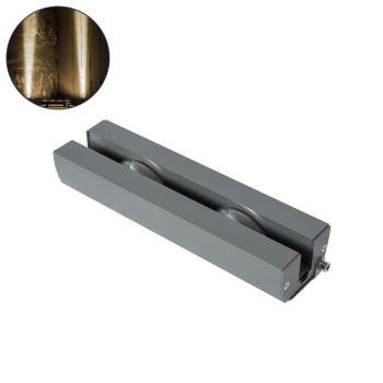 GLOBOSTAR® WINDOW-ARTE 90720 Αρχιτεκτονικό Φωτιστικό Ανάδειξης Παραθύρων Window Light LED 18W 1710lm 8x180° DC 24V Αδιάβροχο IP67 Φυσικό Λευκό 4500K Dimmable - Γκρι Ανθρακί - Μ25 x Π7 x Υ4.5cm - 3 Χρόνια Εγγύηση