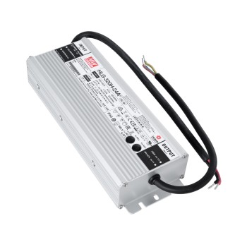 GLOBOSTAR® MEANWELL-HLG320H-24A 90794 Τροφοδοτικό/Μετασχηματιστής SELV 320W 13.3A DC 24V Αδιάβροχο IP65 - AC 220-240V σε DC 24V / Ρυθμιζόμενο από DC 21V έως DC 26V - Μ25.2 x Π9 x Υ4.38cm - 3 Χρόνια Εγγύηση