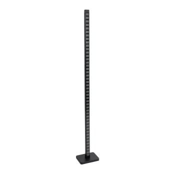 GLOBOSTAR® DIGICOLUMN 90762 Μοντέρνο Επιδαπέδιο Γραμμικό Ψηφιακό Φωτιστικό Digital Pixel Symphony Bar με RF Ασύρματο Χειριστήριο LED 12W 960lm 90° DC 5V με USB 2.0 IP20 Πολύχρωμο RGB Dimmable - Μαύρο - Μ3.4 x Π2.5 x Υ122cm - 2 Χρόνια Εγγύηση