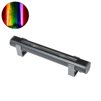 GLOBOSTAR® WINDOW-BARI 90513 Αρχιτεκτονικό Φωτιστικό Ανάδειξης Παραθύρων Window Light LED 12W 1020lm 8x180° DC 24V Αδιάβροχο IP65 RGBW DMX512 Dimmable - Γκρι Ανθρακί - Μ30 x Π4 x Υ3.5cm - 3 Χρόνια Εγγύηση