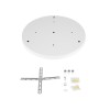 GloboStar® DIY 77540 Επιτοίχια Στρογγυλή Ροζέτα - Βάση για 3 Κρεμαστά Φωτιστικά - Φ40 x Υ3cm - Λευκό - Μεταλλικό - 5 Χρόνια Εγγύηση GloboStar® DIY 77540 Επιτοίχια Στρογγυλή Ροζέτα - Βάση για 3 Κρεμαστά Φωτιστικά - Φ40 x Υ3cm - Λευκό - Μεταλλικό - 5 Χρόνια Εγγύηση