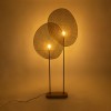 GloboStar® AZUL 02232 Boho Επιδαπέδιο Φωτιστικό Διφωτο 2 x E27 IP20 Μπεζ Ξύλο με Μαύρο Μέταλλο - Μ90 x Π17 x Υ170cm GloboStar® AZUL 02232 Boho Επιδαπέδιο Φωτιστικό Διφωτο 2 x E27 IP20 Μπεζ Ξύλο με Μαύρο Μέταλλο - Μ90 x Π17 x Υ170cm