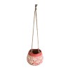 GloboStar® Artificial Garden AFRICA 20530 Κρεμαστό Διακοσμητικό Κεραμικό Κασπώ Γλάστρα - Flower Pot Κόκκινο με Μπεζ Φ14 x Υ11.5cm GloboStar® Artificial Garden AFRICA 20530 Κρεμαστό Διακοσμητικό Κεραμικό Κασπώ Γλάστρα - Flower Pot Κόκκινο με Μπεζ Φ14 x Υ11.5cm
