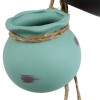 GloboStar® Artificial Garden AIGYPT 20531 ΣΕΤ 2 Κρεμαστά Διακοσμητικά Κεραμικά Κασπώ Γλάστρες - Flower Pots Μαύρό με Γαλάζιο και Πράσινο με Πορτοκαλί Μ18 x Π10 x Υ70cm GloboStar® Artificial Garden AIGYPT 20531 ΣΕΤ 2 Κρεμαστά Διακοσμητικά Κεραμικά Κασπώ Γλάστρες - Flower Pots Μαύρό με Γαλάζιο και Πράσινο με Πορτοκαλί Μ18 x Π10 x Υ70cm