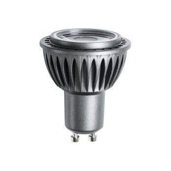 GLOBOSTAR® NANOBEAM 90602 Σποτ GU10 MR16 LED 7W 910lm 10° AC 220-240V IP20 Θερμό Λευκό 2700K Dimmable - CREE CXA1304 - Γκρι Ανθρακί - Φ5 x Υ6cm - 3 Χρόνια Εγγύηση