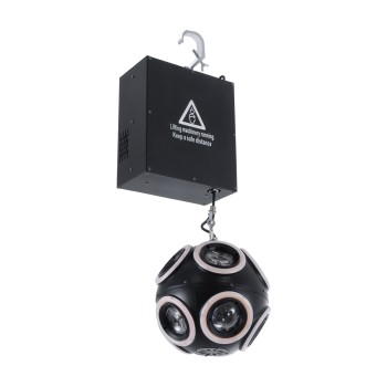 GloboStar® 51197 LIFT BALL Επαγγελματικό Φωτιστικό Ειδικών Εφέ Φ25cm KINETIC BALL MATRIX PIXEL Super BEAM Light CREE LED 4in1 300W - 10 x 20W LED COB Chips RGBW & 10 x 20W LED COB Chips Ultra Gold Warm White 2200K - Μέγιστο Μήκος Ανύψωσης 6 Μέτρα - AC 220