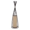 GloboStar® AZORES 01756 Boho Επιδαπέδιο Φωτιστικό Μονόφωτο 1 x E27 IP20 Καφέ & Μπεζ Ξύλο - Μ40 x Π40 x Υ150cm GloboStar® AZORES 01756 Boho Επιδαπέδιο Φωτιστικό Μονόφωτο 1 x E27 IP20 Καφέ & Μπεζ Ξύλο - Μ40 x Π40 x Υ150cm